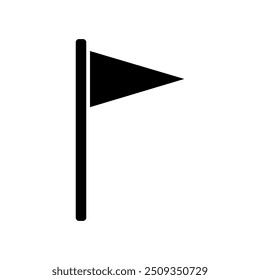 Flag icon illustrated on background