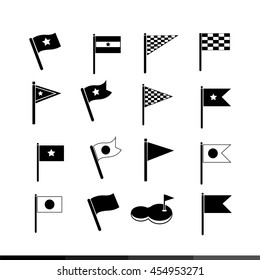 Flag icon illustration design