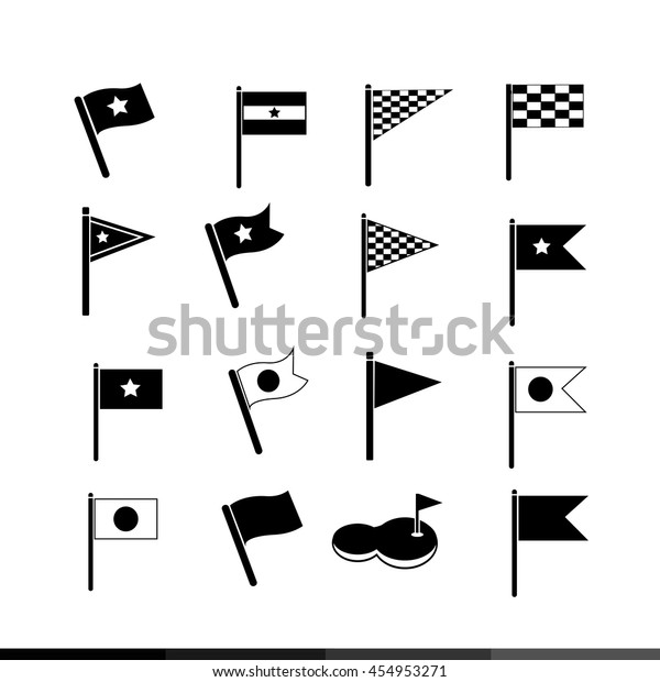 Flag Icon Illustration Design Stock Vector (Royalty Free) 454953271