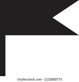 Icono de la bandera símbolo vectorial aislado