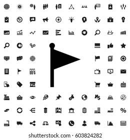 Flag icon illustration isolated vector sign symbol. marketing icons vector set.