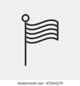 Flag icon illustration isolated vector sign symbol