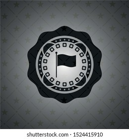 flag icon inside black emblem