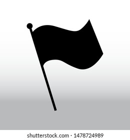 Flag icon isolated. Button or symbol of location