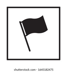 Flag  icon, isolated. Flat  design. 