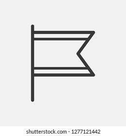 Flag icon isolated on background. Mark symbol modern, simple, vector, icon for website design, mobile app, ui. Vector Illustration