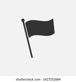 Flag icon isolated on white background. Vector illustration. Eps 10.