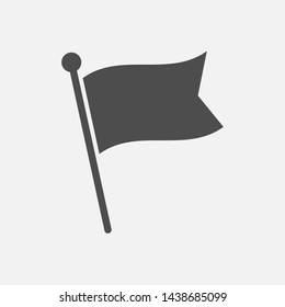 flag icon isolated on white background. Vector illustration. Eps 10.