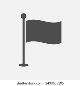 flag icon isolated on white background. Vector illustration. Eps 10.