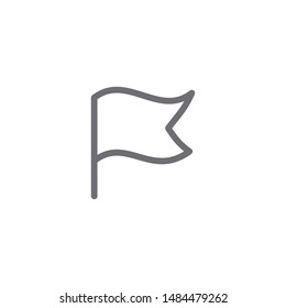 Flag icon isolated on white background. Favorite symbol modern, simple, vector, icon for website design, mobile app, ui. Vector Illustration