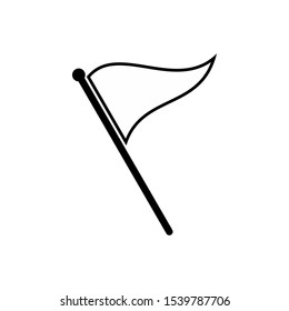Flag icon isolated on white background. Flag icon in trendy design style. Flag vector icon modern and simple flat symbol for web site, mobile, logo, app, UI. Flag icon vector illustration, EPS10.
