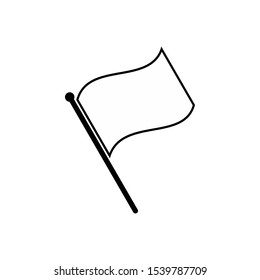 Flag icon isolated on white background. Flag icon in trendy design style. Flag vector icon modern and simple flat symbol for web site, mobile, logo, app, UI. Flag icon vector illustration, EPS10.