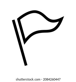 Flag icon isolated on white background