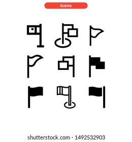 flag icon isolated sign symbol vector illustration - Collection of high quality black style vector icons
