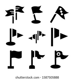 flag icon isolated sign symbol vector illustration - Collection of high quality black style vector icons
