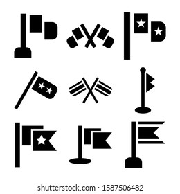 flag icon isolated sign symbol vector illustration - Collection of high quality black style vector icons
