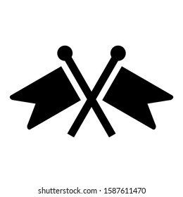 flag icon isolated sign symbol vector illustration - high quality black style vector icons
