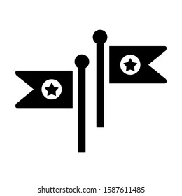flag icon isolated sign symbol vector illustration - high quality black style vector icons
