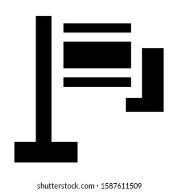flag icon isolated sign symbol vector illustration - high quality black style vector icons

