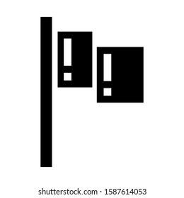 flag icon isolated sign symbol vector illustration - high quality black style vector icons
