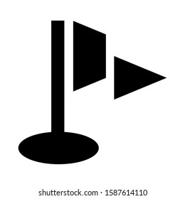 flag icon isolated sign symbol vector illustration - high quality black style vector icons
