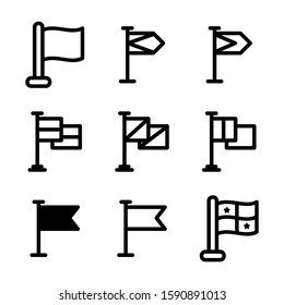 flag icon isolated sign symbol vector illustration - Collection of high quality black style vector icons
