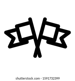 flag icon isolated sign symbol vector illustration - high quality black style vector icons

