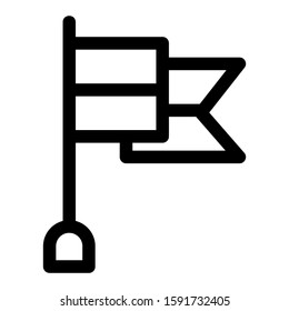 flag icon isolated sign symbol vector illustration - high quality black style vector icons
