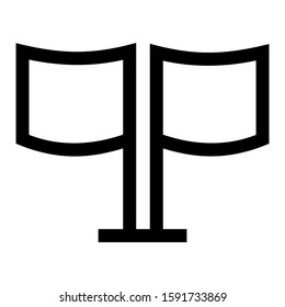 flag icon isolated sign symbol vector illustration - high quality black style vector icons
