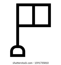flag icon isolated sign symbol vector illustration - high quality black style vector icons
