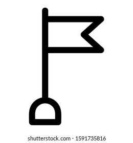 flag icon isolated sign symbol vector illustration - high quality black style vector icons
