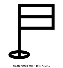 flag icon isolated sign symbol vector illustration - high quality black style vector icons

