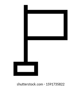 flag icon isolated sign symbol vector illustration - high quality black style vector icons
