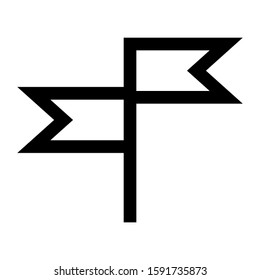 flag icon isolated sign symbol vector illustration - high quality black style vector icons
