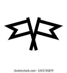 flag icon isolated sign symbol vector illustration - high quality black style vector icons
