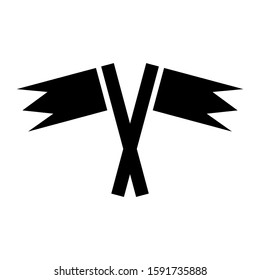 flag icon isolated sign symbol vector illustration - high quality black style vector icons
