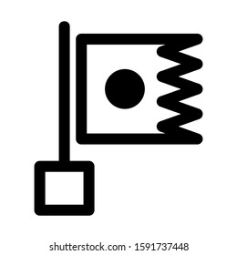 flag icon isolated sign symbol vector illustration - high quality black style vector icons
