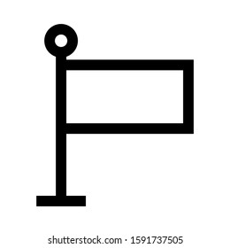 flag icon isolated sign symbol vector illustration - high quality black style vector icons
