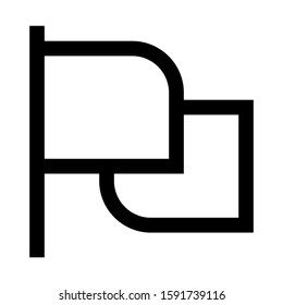 flag icon isolated sign symbol vector illustration - high quality black style vector icons
