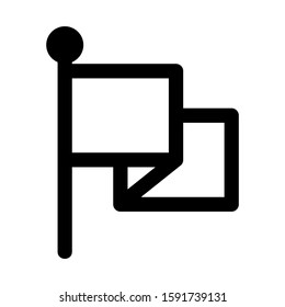 flag icon isolated sign symbol vector illustration - high quality black style vector icons
