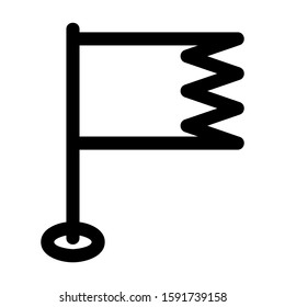 flag icon isolated sign symbol vector illustration - high quality black style vector icons
