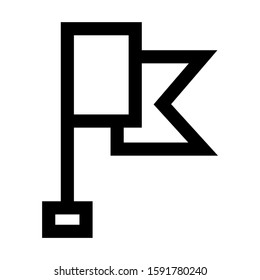 flag icon isolated sign symbol vector illustration - high quality black style vector icons
