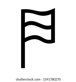 flag icon isolated sign symbol vector illustration - high quality black style vector icons
