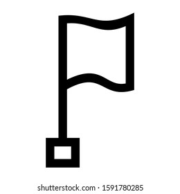 flag icon isolated sign symbol vector illustration - high quality black style vector icons
