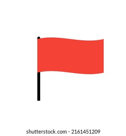 Das Flaggensymbol. einzelne Vektorgrafik