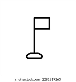 Flaggensymbol mit isoliertem Vektorgrafik und transparentem Hintergrund.