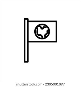 flag icon with isolated vektor and transparent background