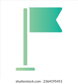 Flaggensymbol mit isoliertem Vektorgrafik und transparentem Hintergrund.