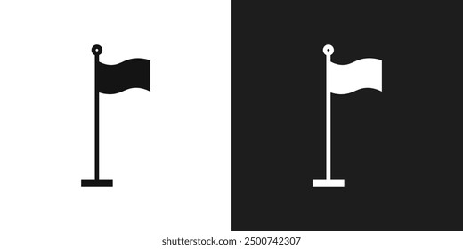 Vector de arte de línea de icono de bandera