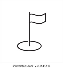 Flag icon in line style